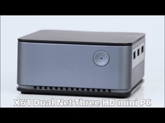 Intel Celeron 11e generatie N5105 Mini Computer LPDDR4X 16GB Met Dual LAN 3 HDMI