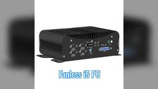 Fanless i5 industriële pc Dual LAN 6 COM DDR4