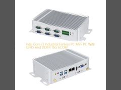 Intel i3 industriële ventilatorloze pc 6COM GPIO
