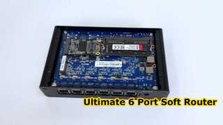 Mini-pc met Intel Pentium 4415U-processor en 6 Intel I225 Gigabit LAN-poorten