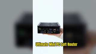 Industriële mini-pc met Intel AlderLake N100-processor Dubbele LAN-poorten 4 seriële poorten