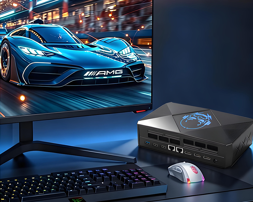 Laatste bedrijfsblogs COMPUTEX 2026 Discrete GPU Quad 4K Output En Dual 2.5G LAN Wordt Mainstream Configuraties Voor Mini Gaming PC's