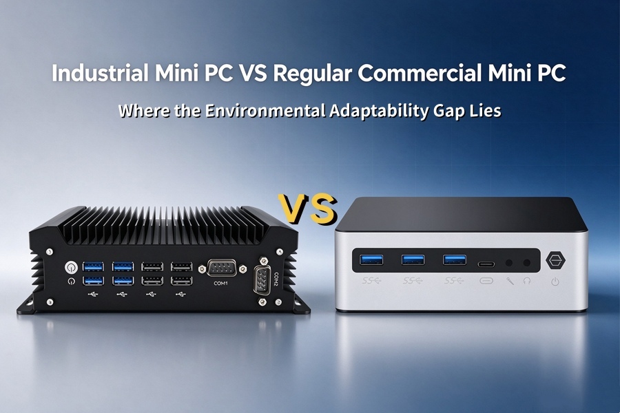 Laatste bedrijfsblogs Industriële Mini PC VS Reguliere Commerciële Mini PC: Waar de Kloof in Milieuaanpassingsvermogen Ligt