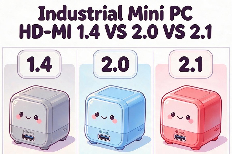 Laatste bedrijfsblogs Industrial Mini PC HD-MI 1.4 VS 2.0 VS 2.1: Display Interface Comparison for 4K 8K Industrial Monitoring
