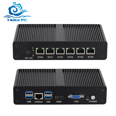 kopen Intel Pentium 4405U 6LAN RJ45 Software Router DDR4 Met Dual Screen Display online manufacture