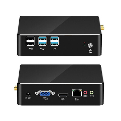 Kopen Mini PC met Intel Core i3 7100U Processor mSATA SSD DDR3L 16G RAM En koelventilator online vervaardiging