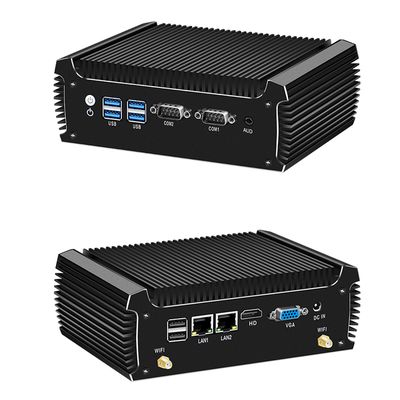 kopen Intel Core i3 7100U Mini PC met 2 LAN 2 COM Fanless Industriële PC online vervaardiging
