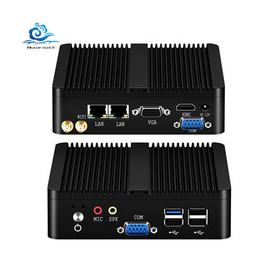 kopen Industriële PC Fanless Mini Computer met Windows 10/Linux Support Compact Aluminium Shell Design 133mm*125mm*40mm online vervaardiging