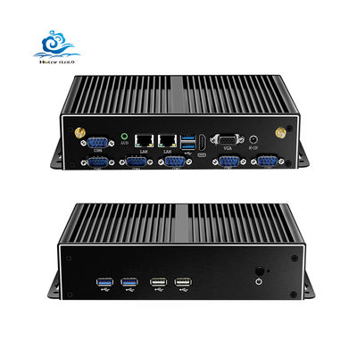 kopen Pen-tium 3805U Fanless Industrial PC with 6 USB Ports and RS232 Serial Ports Compact Embedded Computer online vervaardiging
