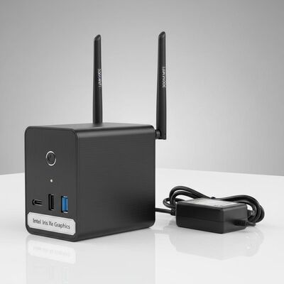 kopen 300M Wifi Mini PC met dubbele antennes met geïntegreerde Intel Iris Xe Graphics en 12V 2.4 A adapter voor draadloze netwerken online vervaardiging