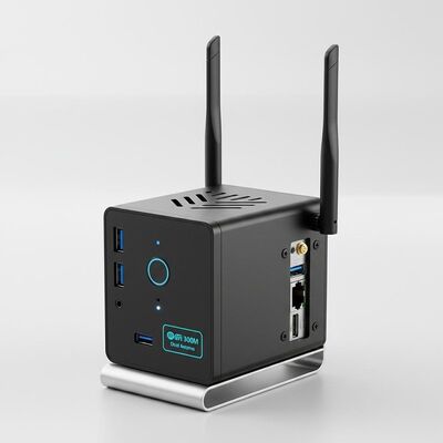 kopen Geïntegreerd Intel Iris Xe Graphics Tiny Desktop Systeem met 300M Wifi Dubbele Antennes, ideaal voor kantoorcomputatie en naadloze connectiviteit online vervaardiging