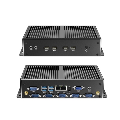 Kopen HLY Fanless Industriële Mini PC met Intel Core i5 4200U Dual Gigabit Ethernet en RS232 Poorten online vervaardiging