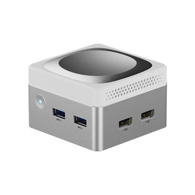 Intel N100 Mini Cube Computer LPDDR5 Dual Gigabit Ethernet RJ45 Mini PC voor thuis