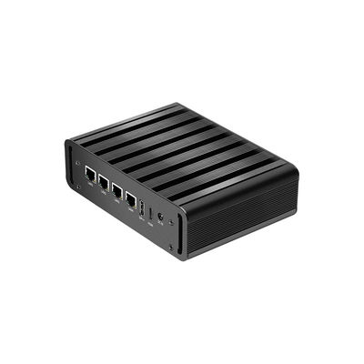 Intel N100 4 LAN Dual COM Industrial Mini Fanless PC Met WIFI DDR4 16G RAM Windows Linux