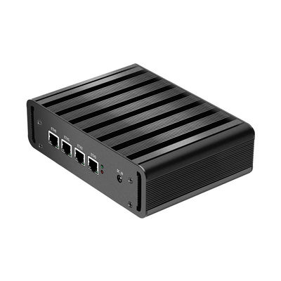 N100 Firewall Router Mini PC Met Vier 2.5Gbps LAN HDMI En DP Voor Home Office