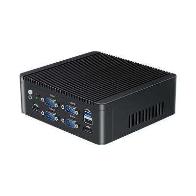 Intel N5000 J4125 4 Core Mini PC met Dual LAN 6 COM en DDR4 tot 8G