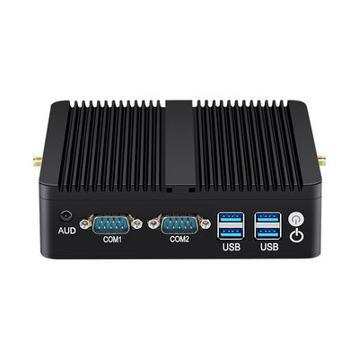 Intel Mini Industrial Fanless PC met DDR4 8G MSATA SSD Dual LAN HD Display Linux
