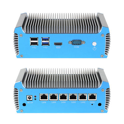 6 RJ45 Ethernet Soft Router PC met DDR4 tot 8G en Intel Celeron 3865U Processor