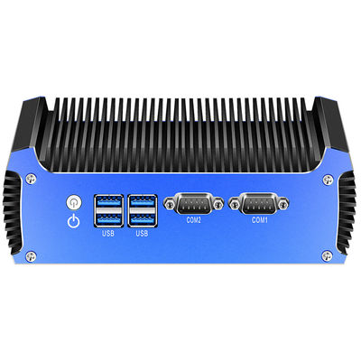 Dual LAN Dual COM Intel Fanless Mini PC met DDR3 RAM tot 8 GB Linux en mSATA