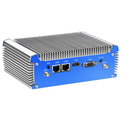 Intel-serie ventilatorloze industriële pc met 2LAN 2COM en ondersteuning voor dubbel scherm
