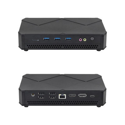 Intel Core i5 Series Black Mini PC met dubbele M.2 SSD 2280 Dubbele stabiele koelventilatoren