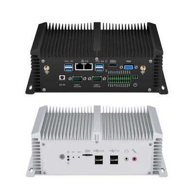Dual LAN Dual COM Fanless Industrial PC Met Dual Channel DDR4 Windows 10 Linux