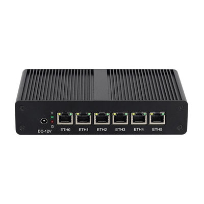 Intel Pentium 4405U 6LAN RJ45 Software Router DDR4 Met Dual Screen Display