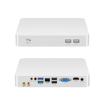 Intel Mini PC met Core Series Processor DDR3 RAM en Wit Aluminium Chassis