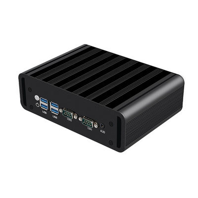 Intel Core i3 i5 i7 Processors Fanloze industriële mini pc met 2LAN 2COM RS485