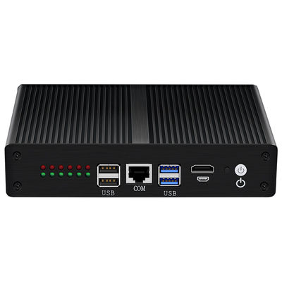 Intel Pentium 4405U Mini PC Router met 6 Ethernet Zwart Aluminium Chassis