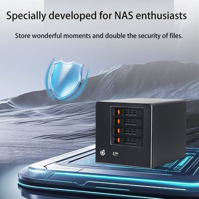NAS-server N100 met 3-Netwoek 6-Bay Host Network gehechte opslagruimte