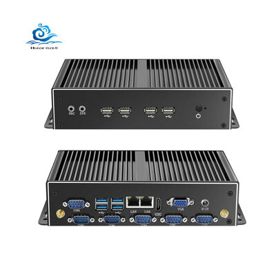 HLY Fanless Industrial Mini PC with Intel Core i5 4200U Dual Gigabit Ethernet and RS232 Ports