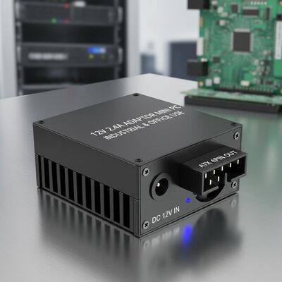 12V 2.4 A Adapter Mini PC met ventilator 1 DC 12V 4Pin ATX stroomvoorziening Ideaal voor industriële automatisering en kantoor