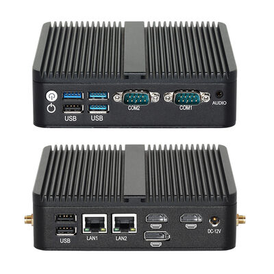 Industriële pc N150 Processor 2 Realtek 8111H Gigabit Ethernet Port 2 COM 1 DP 2 HD-MI 3 USB2.0 3 USB3.0 DDR4 Mini Computer
